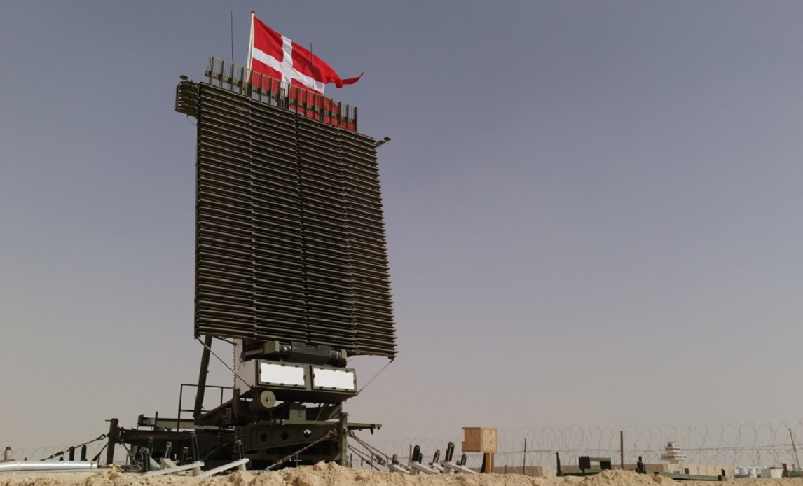 Dansk TPS-77 radar på Al Asad Air Base i Irak, som bidrag til Operation Inherent Resolve