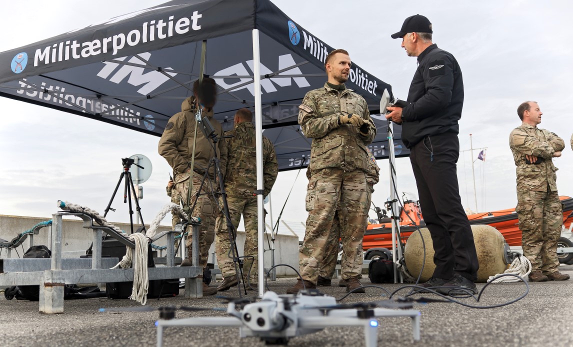 Dronedemonstration på Flådestation Frederikshavn